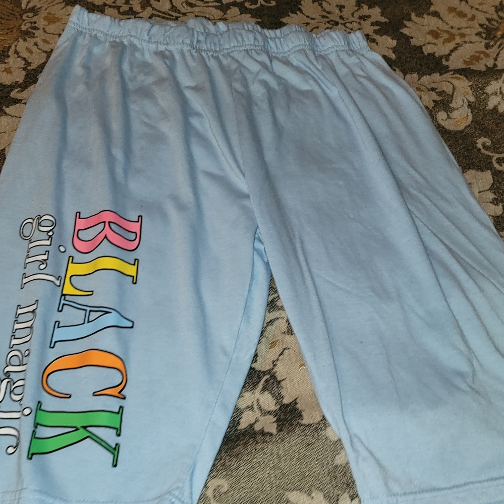 Pre-Loved BLACK girl magic short set
